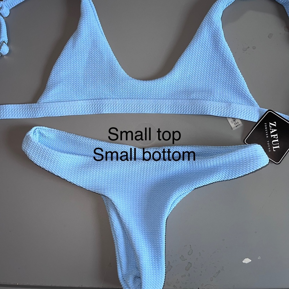 Swimsuits bought from SHEIN. Never worn. Blue bikini - Size runs very small.